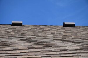 Roof vents on a shingle roof